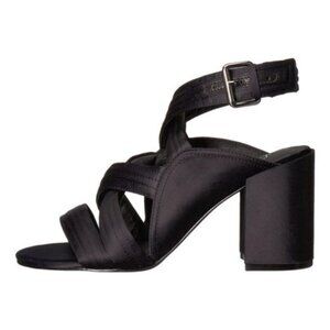 sz 7 new SOL SANA Gabby satin leather heels sandals